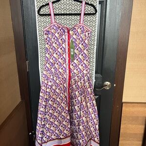 Colorful Kids Dress with Geometric Pattern